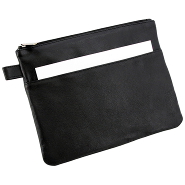 Alassio Mehrwegbeutel - 25 x 19 cm Echt Leder Vortasche schwarz. Alassio Mehrwegbeutel - 25 x 19 cm Echt Leder Vortasche schwarz. von Alassio