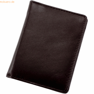 Alassio Notizblock-Etui Monza 75x100x10mm Leder schwarz von Alassio