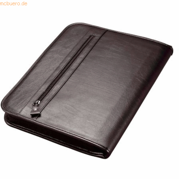 Alassio Ringbuchmappe Limone A4 Leder schwarz von Alassio