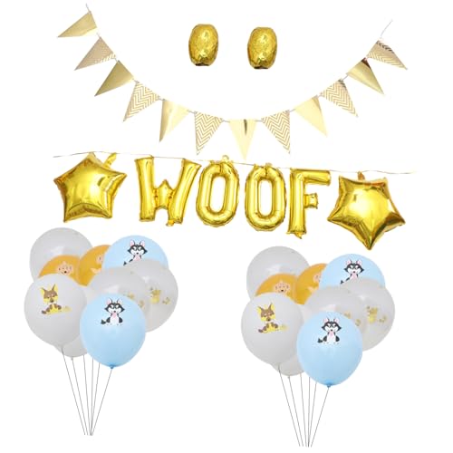 Alasum 1 Satz Ballonanzug Geburtstag Luftballons Luftballons Hund Ballongirlande wand polsterung wanddeckoration raumdeko buchstaben ballons Partyballon Party-Deko-Ballon Emulsion von Alasum