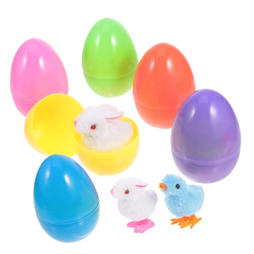 Alasum Osterhase Huhn Aufziehspielzeug Osterkorbfüller Set Spielzeug Für Jungen Und Mädchen Partygeschenke von Alasum