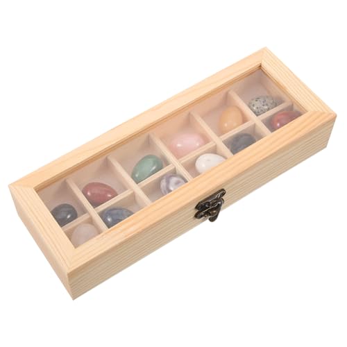 Alasum 12-teiliges - Aus Natürlichem Kristall Dekoration Aus Kristallhandwerk Mit Aufbewahrungsbox Aus Holz Osterornament Als Partygeschenk von Alasum