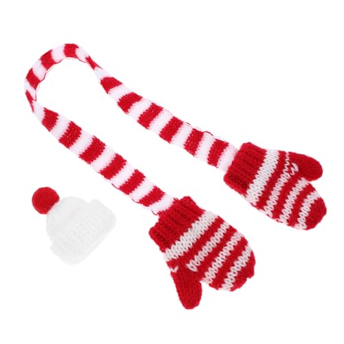 Alasum 1 Set Mini Weihnachtsmütze Und Mini Schal Für Puppen Niedliche Weihnachtsbaum Ornamente Und Puppenbekleidung Zubehör Und von Alasum