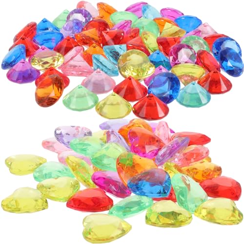 Alasum Strass- 100 Stück Acryl-Diamant-Ornamente Bastel-Edelsteine für Jungen Und Mädchen Dekorationen Alasum Strass- 100 Stück Acryl-Diamant-Ornamente Bastel-Edelsteine für Jungen Und Mädchen Dekorationen von Alasum