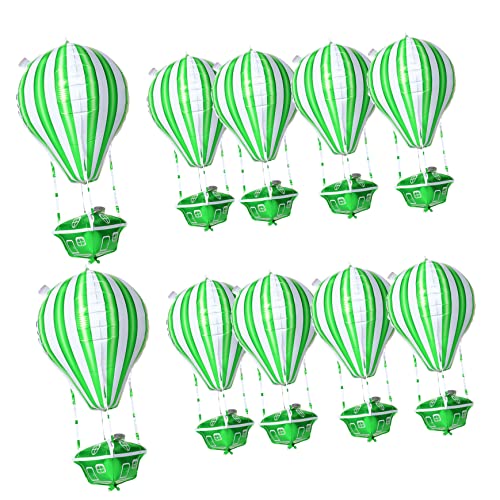 Alasum 10St Heißluftballon-Dekorationen Partydekoration Ballon steht für Boden room decoration dekoration kinderzimmer balons Kinderparty Ballon Babyparty-Ballon Aluminiumfolie Green Alasum 10St Heißluftballon-Dekorationen Partydekoration Ballon steht für Boden room decoration dekoration kinderzimmer balons Kinderparty Ballon Babyparty-Ballon Aluminiumfolie Green von Alasum