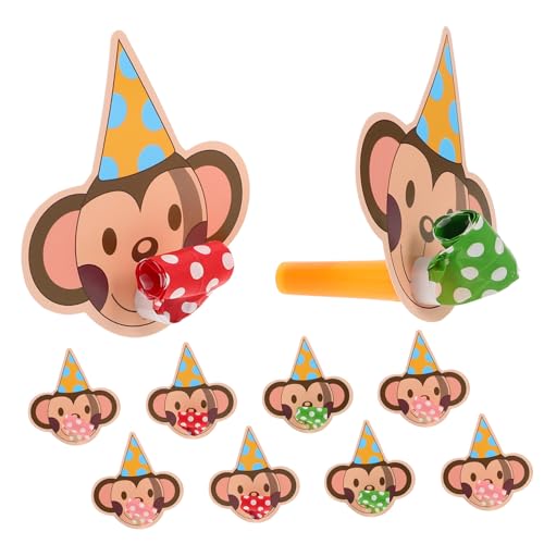 Alasum 10st Party-requisiten-pfeife Partyzubehör Für Das Neue Jahr Partygebläse Für Kinder Krachmacher-spielzeug Partygebläse Krachmacher Lippenpfeifen Hornspielzeug Für Kinder Papier von Alasum