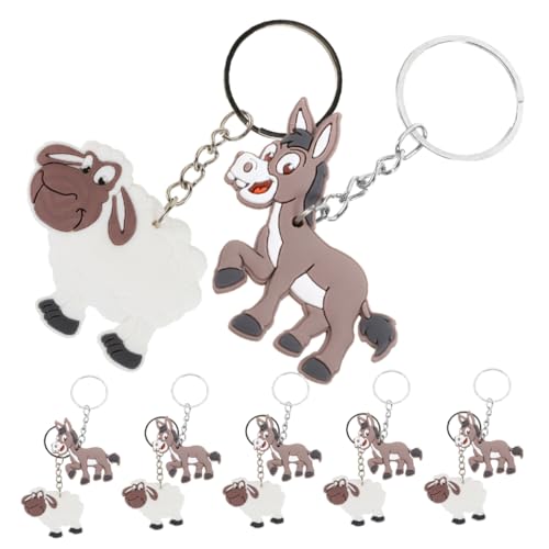 Alasum Niedliche Schaf-esel-schlüsselanhänger 12-teiliges Tier-schlüsselanhänger-set Pädagogisches Bauernhof-spielzeug Für Kinder Alasum Niedliche Schaf-esel-schlüsselanhänger 12-teiliges Tier-schlüsselanhänger-set Pädagogisches Bauernhof-spielzeug Für Kinder von Alasum