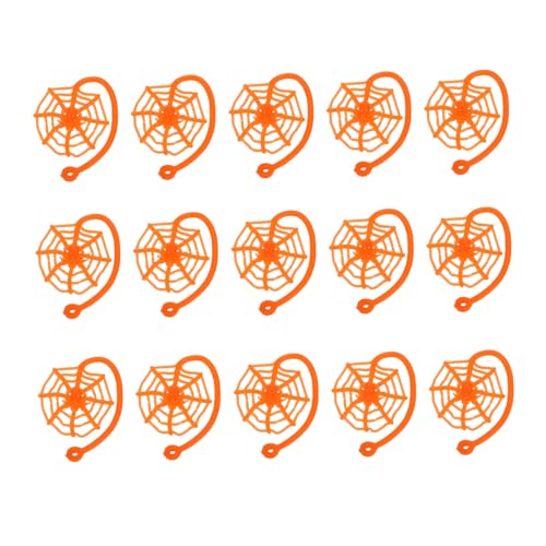 Alasum 15 Stück Teiliges Halloween Spinnennetz aus Dehnbarem Tpr Material Elastische Streichspielzeuge in Leuchtendem Orange Leicht Tragbar für Halloween Party Dekoration und Alasum 15 Stück Teiliges Halloween Spinnennetz aus Dehnbarem Tpr Material Elastische Streichspielzeuge in Leuchtendem Orange Leicht Tragbar für Halloween Party Dekoration und von Alasum
