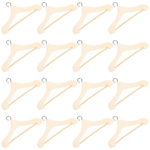 Alasum 20pcs Miniatur Puppe Kleidung Kleiderbügel Elegante Mini Puppenhaus Kleiderbügel Ornamente Für Spielzeug von Alasum