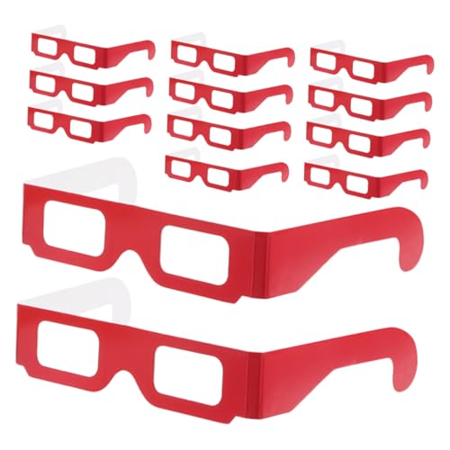 Alasum 20st Feuerwerksgläser Kaleidoskop-Rave-Brille Weihnachtsbrillengestelle Weihnachtskostüm Brillen Neuheit Ausgefallene Brillen Regenbogenbeugungsgläser Party-Sonnenbrille Rot Papier Alasum 20st Feuerwerksgläser Kaleidoskop-Rave-Brille Weihnachtsbrillengestelle Weihnachtskostüm Brillen Neuheit Ausgefallene Brillen Regenbogenbeugungsgläser Party-Sonnenbrille Rot Papier von Alasum