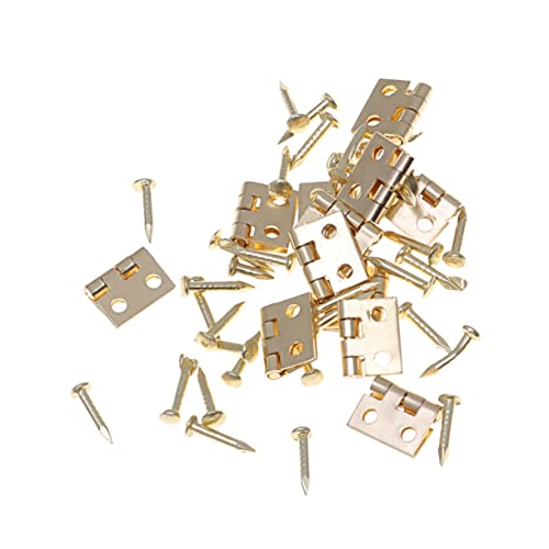 Alasum Metall 1/12 Miniatur Scharniere 24 Stück für Miniatur Möbel Schränke 96 Schrauben Golden Alasum Metall 1/12 Miniatur Scharniere 24 Stück für Miniatur Möbel Schränke 96 Schrauben Golden von Alasum