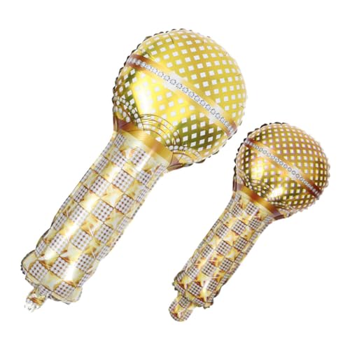 Alasum 2er-pack Mikrofon-ballon-dekorationen Aluminiumfolien-ballons Für Festliche Dekorationen Bei Geburtstagsfeiern Alasum 2er-pack Mikrofon-ballon-dekorationen Aluminiumfolien-ballons Für Festliche Dekorationen Bei Geburtstagsfeiern von Alasum