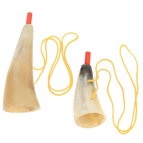 Alasum 2st Horn Jubelhorn Prop -hornschlag Trinkhorn Frühpädagogisches Spielzeug Trompetenspielzeug Für Kinder Geräuschemacher Spielzeug Bierkrug Aus Horn Abs von Alasum