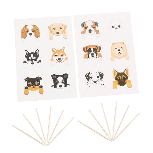 Alasum Tortenaufsatz Für Geburtstagskuchen Mit Hund 36 Stück Hunde-cupcake-aufsätze Aus Papier Kuchendekor Für Hundegeburtstagsparty von Alasum