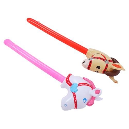 Alasum Weiches Aufblasbares Stock-pferde-set 4-teilig Tier-sticks Für Jungen Und Mädchen Party Körperliche Aktivität von Alasum