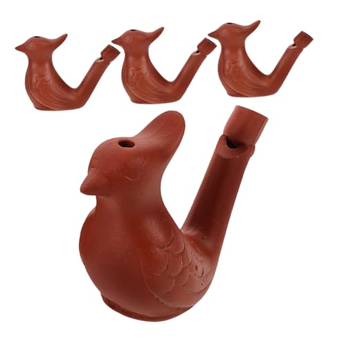 Alasum 4 Stück Sand-Wasservogelpfeife für outdoor Handgefertigte Vogel Pfeife für Partys Pfeifen Gastgeschenke Zisha-Keramik Light Brown Alasum 4 Stück Sand-Wasservogelpfeife für outdoor Handgefertigte Vogel Pfeife für Partys Pfeifen Gastgeschenke Zisha-Keramik Light Brown von Alasum