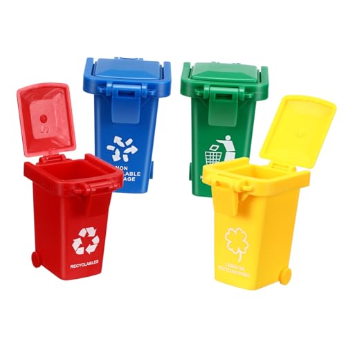 Alasum 4Stücke Teiliges Mülleimer mit Klappdeckel Pädagogisches Müllsortierspielzeug für Kreatives und Umweltbewusstsein für Müllwagen und Dekoration Alasum 4Stücke Teiliges Mülleimer mit Klappdeckel Pädagogisches Müllsortierspielzeug für Kreatives und Umweltbewusstsein für Müllwagen und Dekoration von Alasum