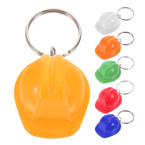 Alasum 6pcs Mini -bauhelmschlüsselkette Für Kinder Und Erwachsene Für Engineering Party Bevorzugt Rucksackzubehör Und DIY -bauspielzeugversorgungen von Alasum
