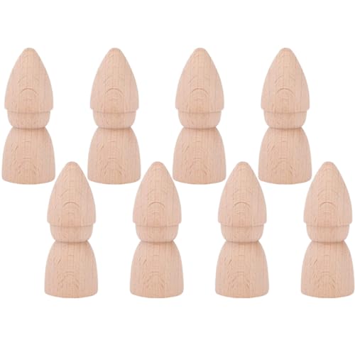 Alasum 8 Stücke Unvollendete Holz Puppen Blank Holz Peg Menschen für Jungen und Mädchen Unbemalte Peg Puppen Glatte Alasum 8 Stücke Unvollendete Holz Puppen Blank Holz Peg Menschen für Jungen und Mädchen Unbemalte Peg Puppen Glatte von Alasum