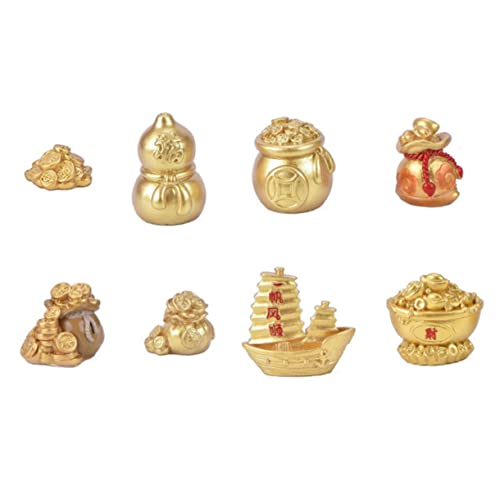 Alasum 8pcs Neue Jahr Harz Schmuck Geld Baum Dekorative Ornament Kreative Festival Lieferungen Zufällig Stil von Alasum
