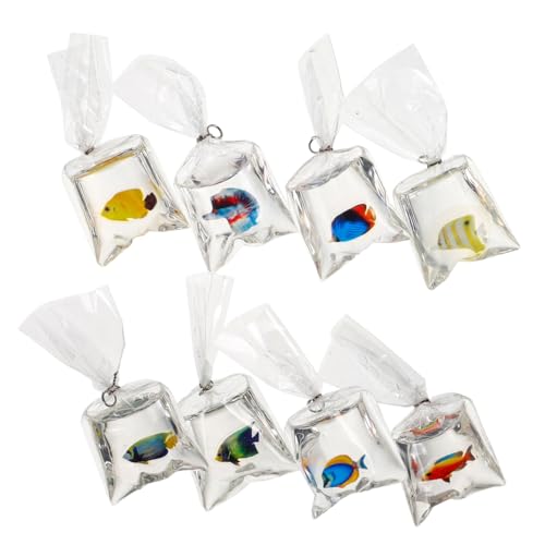 Alasum 8st Transparenter Fischschmuck Aus Kunstharz Kleine Fischtüte -anhänger Aus Harz Fisch-Charm-schlüsselanhänger Fisch Schlüsselanhänger Ohrringe Selber Machen Plastik Alasum 8st Transparenter Fischschmuck Aus Kunstharz Kleine Fischtüte -anhänger Aus Harz Fisch-Charm-schlüsselanhänger Fisch Schlüsselanhänger Ohrringe Selber Machen Plastik von Alasum