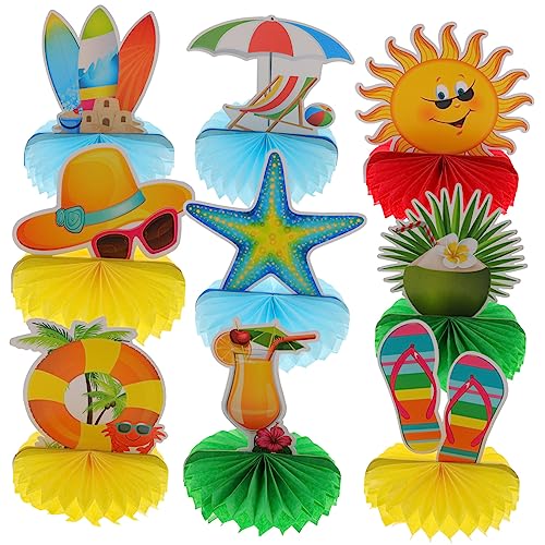 Alasum 9Stücke Teiliges Hawaii Wabenornamente Tropische Tischdekoration für Partys Festivaldekorationen für Sommerfeiern Stabile und Wiederverwendbare Papierornamente Alasum 9Stücke Teiliges Hawaii Wabenornamente Tropische Tischdekoration für Partys Festivaldekorationen für Sommerfeiern Stabile und Wiederverwendbare Papierornamente von Alasum