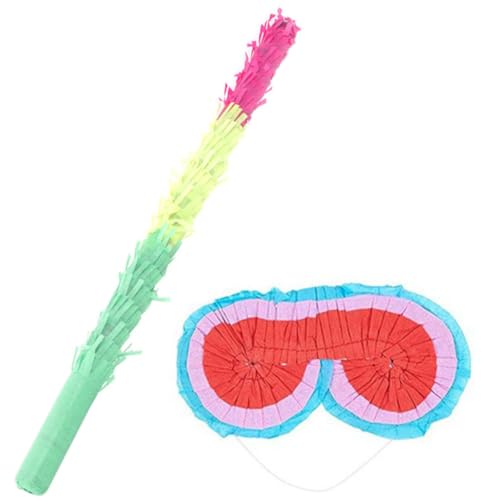 Alasum Buntes Piñata Schlagspiel Teilig mit Farbigem und Piñata Augenmaske Kinderfreundlich Leicht Sicher für Kindergeburtstag und Partyspiele von Alasum