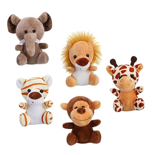 Alasum Dschungel-Tiere Schlüsselanhänger 5 Teiliges Üsch Dschungeltier Schlüsselanhänger Set Gefüllte Tierchen Elefant Tiger REH Als Anhänger Und Dekoration Für Autos Und Kuscheltier Klein Alasum Dschungel-Tiere Schlüsselanhänger 5 Teiliges Üsch Dschungeltier Schlüsselanhänger Set Gefüllte Tierchen Elefant Tiger REH Als Anhänger Und Dekoration Für Autos Und Kuscheltier Klein von Alasum