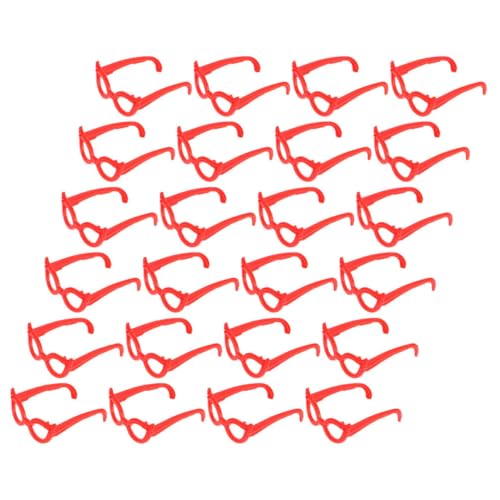 Alasum Jungen Und Mädchen Spielzeug Mini Brille Kunststoff Puppe Sonnenbrille 60 Stück Set Rot Puppenhaus Zubehör Alasum Jungen Und Mädchen Spielzeug Mini Brille Kunststoff Puppe Sonnenbrille 60 Stück Set Rot Puppenhaus Zubehör von Alasum