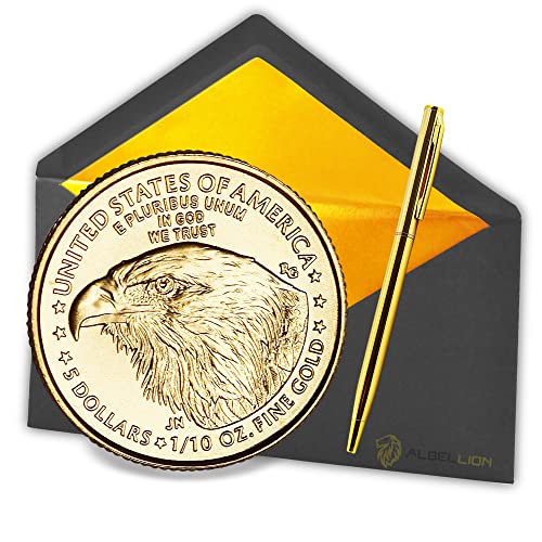 1/10 oz Unze American Eagle Gold-Münze, Echtheitsgarantie + Albellion® Kugelschreiber gratis von Albellion