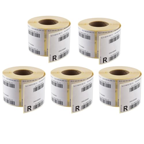 5 Rollen Post Einschreiben Label National, 500 Aufkleber je Rolle (insgesamt 2.500 Aufkleber) von Albellion