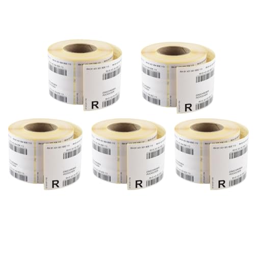 5 Rollen Post Einschreiben-Rückschein Label National, 500 Aufkleber je Rolle (insgesamt 2.500 Aufkleber) von Albellion
