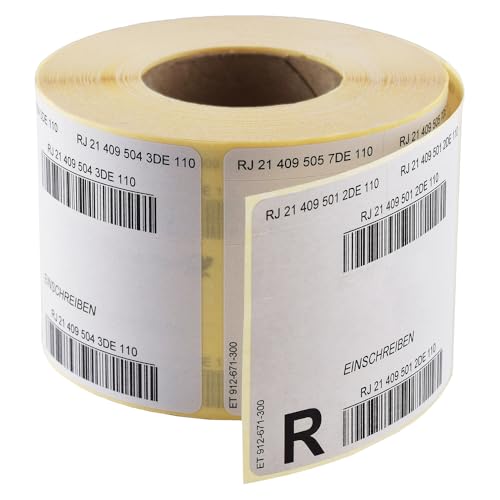 Post Einschreiben Label National Rolle mit 500 Stück Post Einschreiben Label National Rolle mit 500 Stück von Albellion