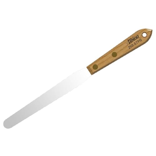 Albion Engineering Edelstahl Spatel, Griff aus Hartholz, 1/2", Stainless Steel Tapered Caulk Spatula, 1 Albion Engineering Edelstahl Spatel, Griff aus Hartholz, 1/2", Stainless Steel Tapered Caulk Spatula, 1 von Albion