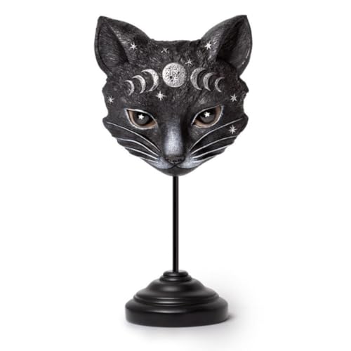 Alchemy England Ornament & Wanddekoration – Mystic Moon Cat Gothic Decor Statue von Alchemy England