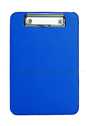 ALCO-Albert 5514-15 - Klemmbrett DIN A5 Hochformat, in blau, Kunststoffüberzogen, 1 Stück von Alco-Albert