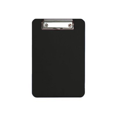 Klemmbrett DIN A5 Schreibplatte Clipboard Schwarz (5 Stück | A5, schwarz) von Alco-Albert