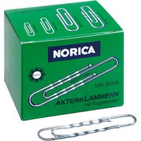 100 ALCO Aktenklammern NORICA silber Metall von Alco