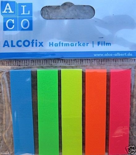 ALCO fix 6834 Haftmarker Film Haftnotizem 125 Streifen von Alco