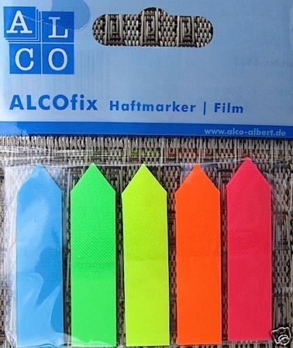 ALCO fix 6835 Haftmarker Film Haftnotizen 125 Sptitzstreifen ALCO fix 6835 Haftmarker Film Haftnotizen 125 Sptitzstreifen von Alco-Albert