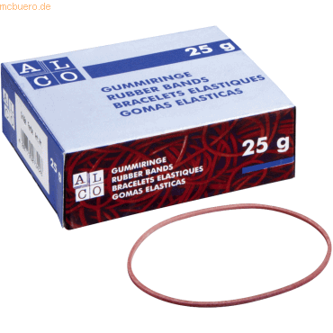 Alco Gummiring Naturkautschuk 40mm rot 25g von Alco
