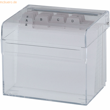 Alco Karteibox Acryl 13x9x10,5cm glasklar von Alco