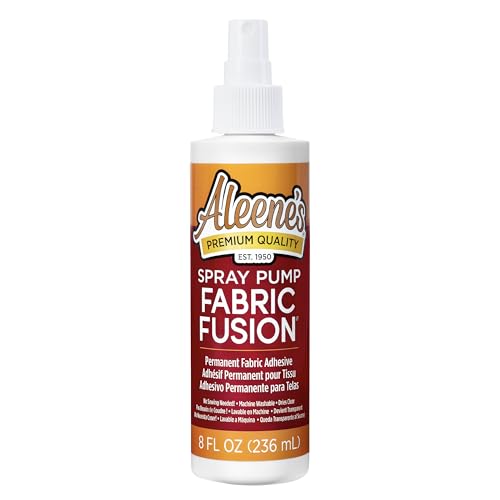 Aleene's Fabric Fusion Sprühkleber Textilkleber Waschmaschinenfest - 236 ml Starker Bastelkleber – Transparenter Stoffkleber - DIY Superkleber und Rhinestone Glue von Aleene's