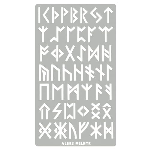 Aleks Melnyk #35 Elder Futhark Runen, Brandmalkolben Schablonen Vikings, Stencil Metall, Runen Orakel, Vorlagen für Painting, Klein Buchstaben, Alphabet, 1 Stück, Pyrography, Gravur Schablonen Aleks Melnyk #35 Elder Futhark Runen, Brandmalkolben Schablonen Vikings, Stencil Metall, Runen Orakel, Vorlagen für Painting, Klein Buchstaben, Alphabet, 1 Stück, Pyrography, Gravur Schablonen von Aleks Melnyk
