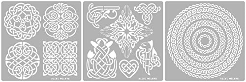 Aleks Melnyk #39 Schablonen, Metall Stencils Vorlagen for Painting, Keltischer Knoten, Rund und Tiere, DIY Kunst Projekte, Stencils für Scrapbooking und Zeichnen, Brandmalerei Schablonen, Basteln Aleks Melnyk #39 Schablonen, Metall Stencils Vorlagen for Painting, Keltischer Knoten, Rund und Tiere, DIY Kunst Projekte, Stencils für Scrapbooking und Zeichnen, Brandmalerei Schablonen, Basteln von Aleks Melnyk