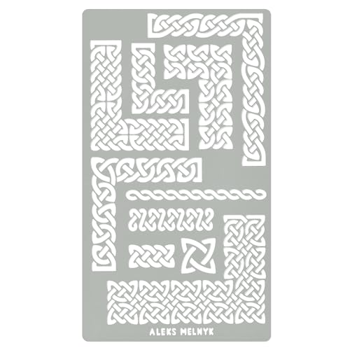 Aleks Melnyk No.36.1 Keltischer Knoten, Bordüre Schablone Möbel, Metall Designer Stencil Vorlagen Painting, Ornamente Vintage, Wikinger Dekoration, Brandmalerei, Gravur, Wikinger Bild, Malen, 1 Stück Aleks Melnyk No.36.1 Keltischer Knoten, Bordüre Schablone Möbel, Metall Designer Stencil Vorlagen Painting, Ornamente Vintage, Wikinger Dekoration, Brandmalerei, Gravur, Wikinger Bild, Malen, 1 Stück von Aleks Melnyk