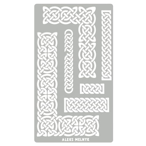 Aleks Melnyk No.36.2 Keltischer Knoten, Bordüre Schablone Möbel, Metall Designer Stencil Vorlagen Painting, Ornamente Vintage, Wikinger Dekoration, Brandmalerei, Gravur, Wikinger Bild, Malen, 1 Stück Aleks Melnyk No.36.2 Keltischer Knoten, Bordüre Schablone Möbel, Metall Designer Stencil Vorlagen Painting, Ornamente Vintage, Wikinger Dekoration, Brandmalerei, Gravur, Wikinger Bild, Malen, 1 Stück von Aleks Melnyk