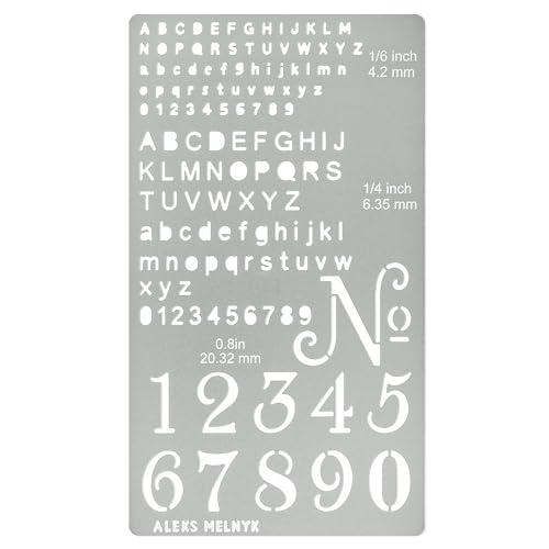 Aleks Melnyk Nr.422 Metallschablone, kleine Buchstaben, Normografo, Holzverbrennung, Normschrift Vorlage, Gravur von Holz und Mustern, Brandmalerei, Alphabet, Zahlen, Stencil Schrift, Bullet Journal Aleks Melnyk Nr.422 Metallschablone, kleine Buchstaben, Normografo, Holzverbrennung, Normschrift Vorlage, Gravur von Holz und Mustern, Brandmalerei, Alphabet, Zahlen, Stencil Schrift, Bullet Journal von Aleks Melnyk