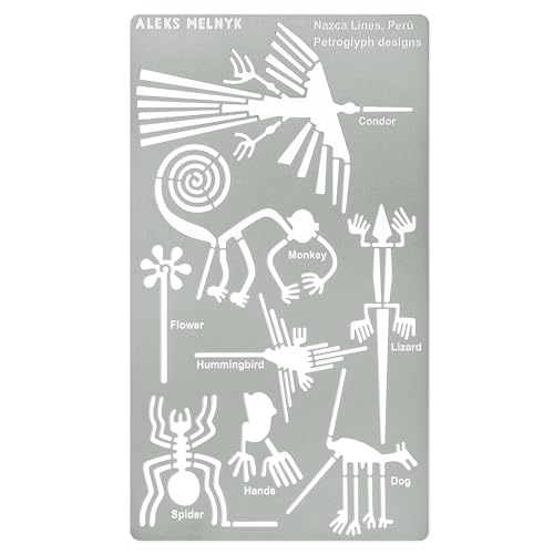 Aleks Melnyk Nr.431 Metallschablone, Nazca-Linien, Peru, Nazca-Linien, Peru, Tier, kleine Schablone, 1 Stück, Vorlage für Holzverbrennung, Gravur, Basteln, Sammelalbum, Kunst Aleks Melnyk Nr.431 Metallschablone, Nazca-Linien, Peru, Nazca-Linien, Peru, Tier, kleine Schablone, 1 Stück, Vorlage für Holzverbrennung, Gravur, Basteln, Sammelalbum, Kunst von Aleks Melnyk