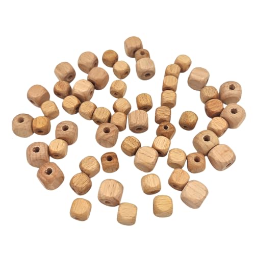 Alenybeby 100 Stück Blanko-Holzperlen für Schlüsselanhänger, 10 mm, natürliches Buchenholz, Würfelperlen mit Loch für Schmuckherstellung, DIY, Heimdekoration Alenybeby 100 Stück Blanko-Holzperlen für Schlüsselanhänger, 10 mm, natürliches Buchenholz, Würfelperlen mit Loch für Schmuckherstellung, DIY, Heimdekoration von Alenybeby